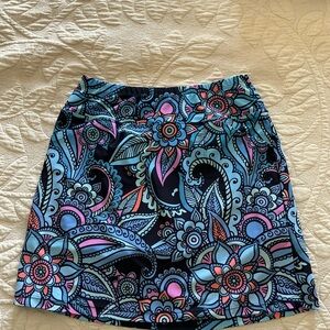 Skin Multicolor Floral Patterned Ladies golf skirt